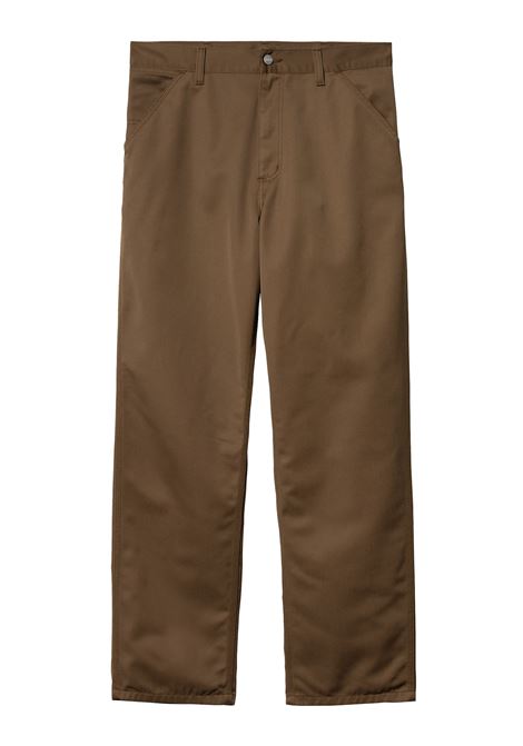 pantaloni simple l32 uomo chocolate in poliestere CARHARTT WIP | I0200752Y.02